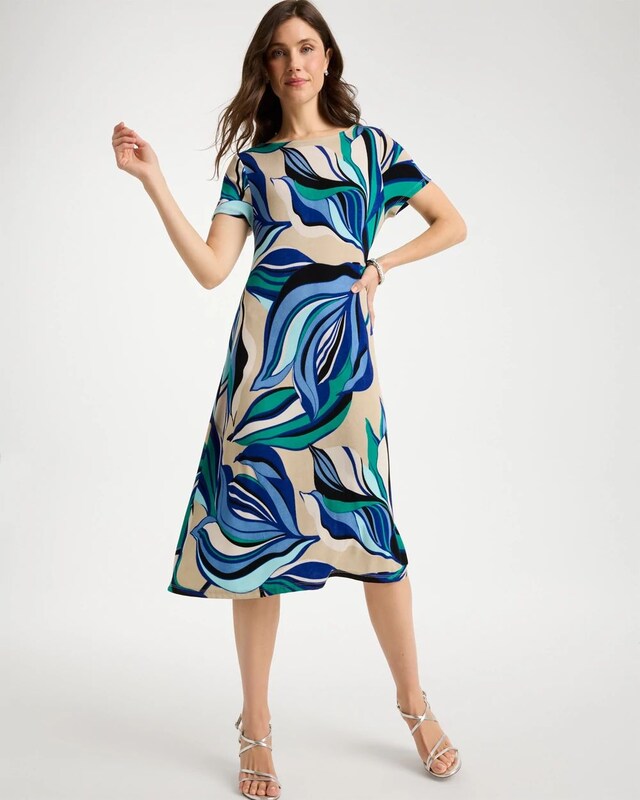 Marble Flora Swing Dress - image 2